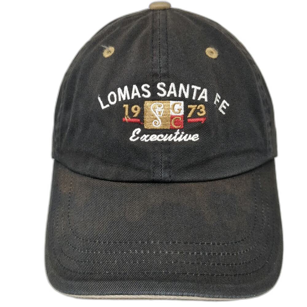 Imperial Baseball Cap Black One Size Lomas Santa Fe Executive Golf Strapback